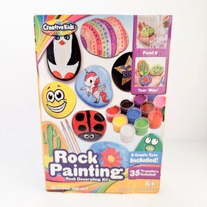 Creative Kids Rock Painting Decorative Kit Simple Easy Bright Colors New Sealed